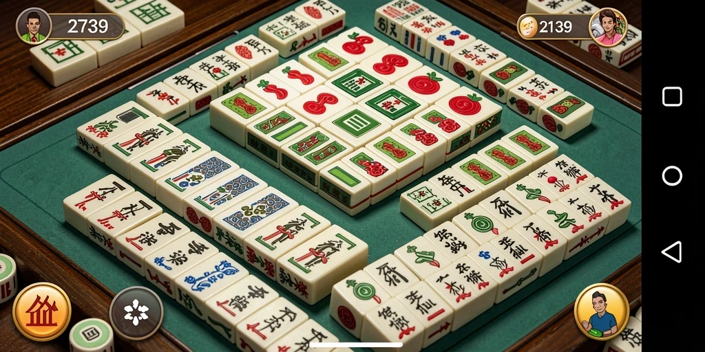 Tampilan gameplay Mahjong yang seru di 2739.