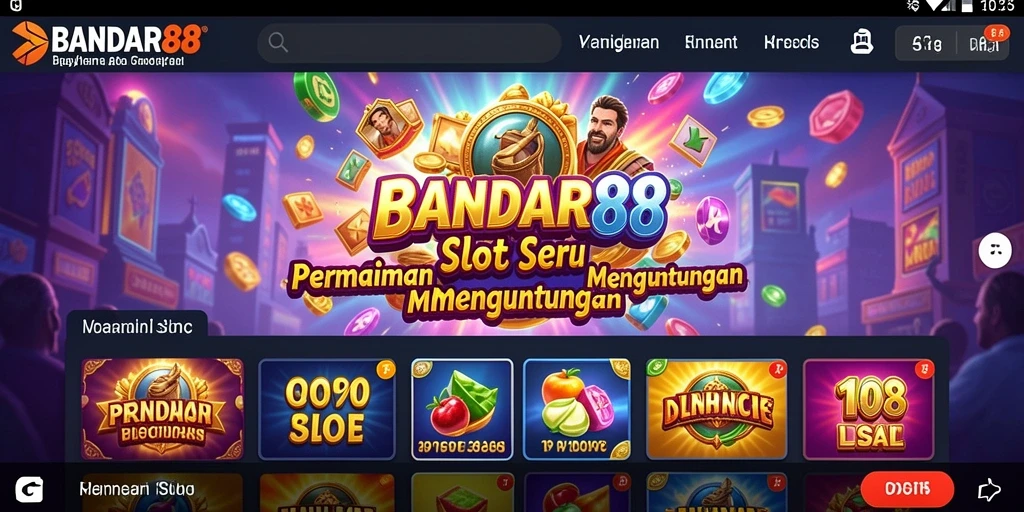 Screenshot BANDAR88 menampilkan gameplay slot yang seru dan menarik.