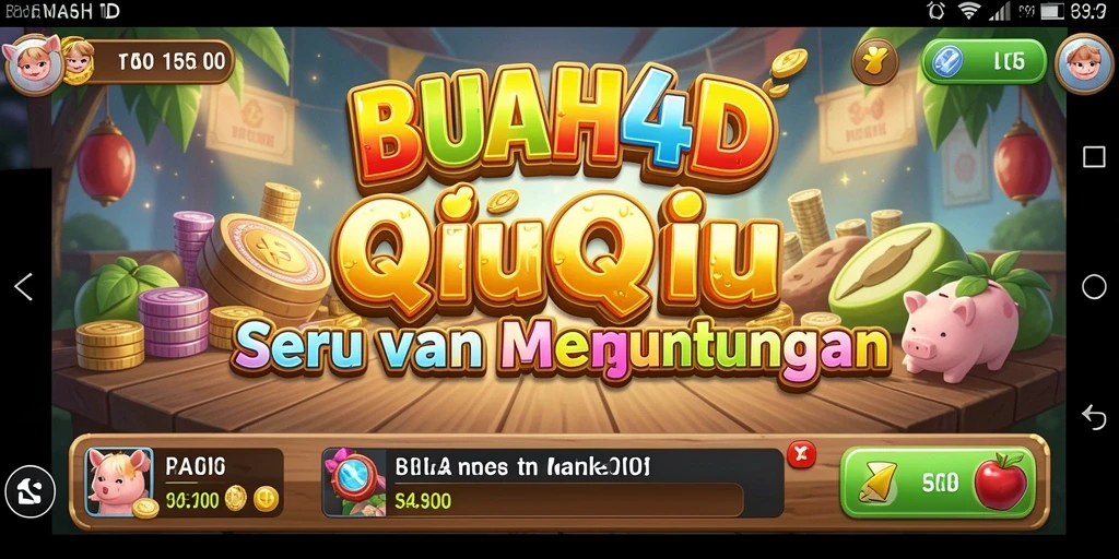 Tampilan gameplay menarik di BUAH4D, menyuguhkan keseruan permainan QiuQiu.