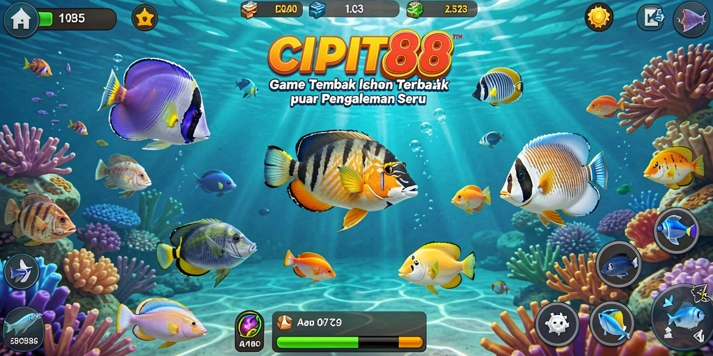 Tampilan gameplay CIPIT88 menembak ikan yang seru dan penuh tantangan.
