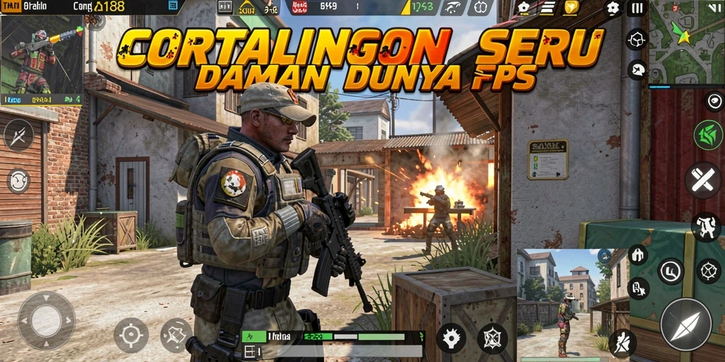 Tampilan aksi seru dalam CORLA188 dengan banyak pemain terlibat.