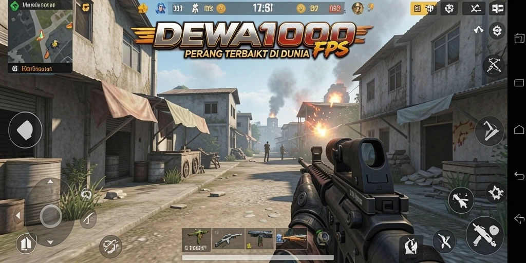 Tampilan gameplay DEWA1000 yang menegangkan dan penuh aksi.