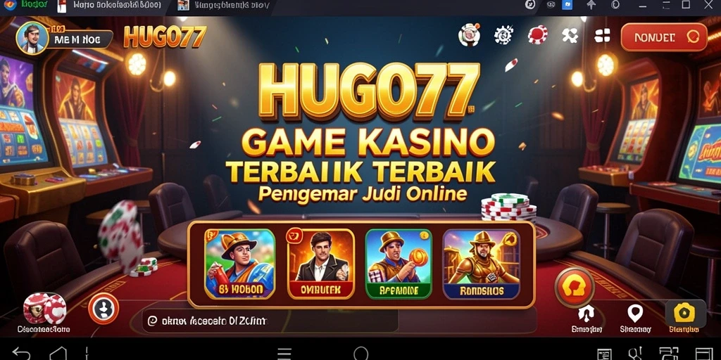 Tampilan gameplay HUGO77 yang menarik dan interaktif.