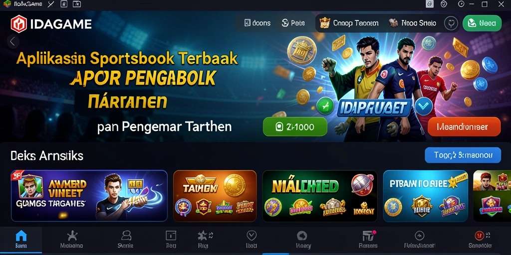 Tampilan menarik dari IDAGAME yang menghadirkan pengalaman Sportsbook terbaik.