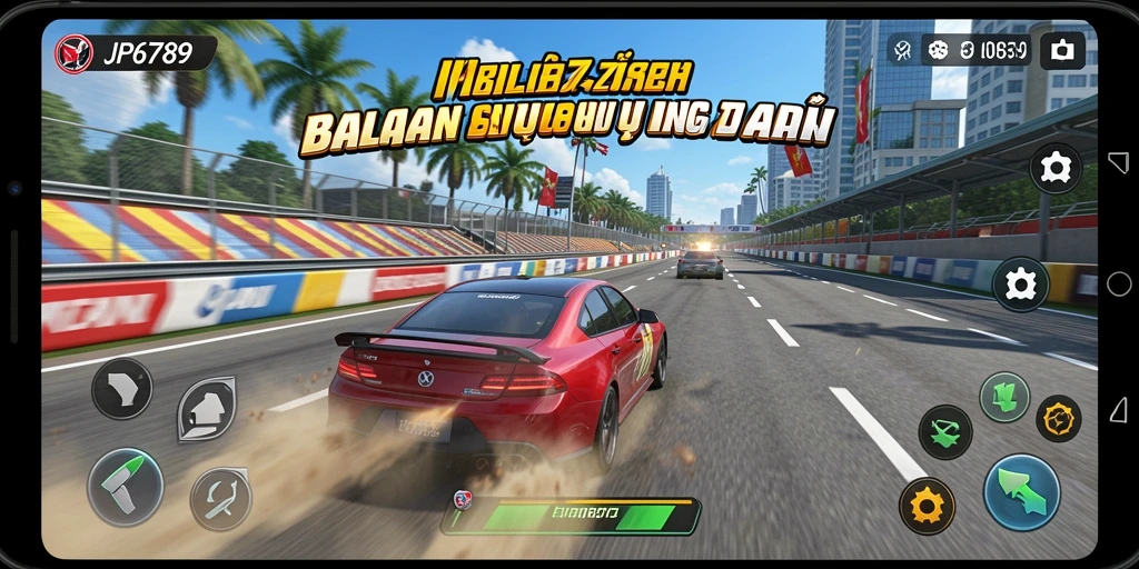 Tampilan balapan seru dengan grafik memukau di JP6789.