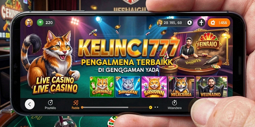 Gameplay menarik KELINCI777 dengan dealer profesional dan suasana kasino nyata.