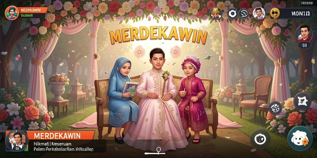 Tangkapan layar dari gameplay MERDEKAWIN yang menarik dan penuh warna.