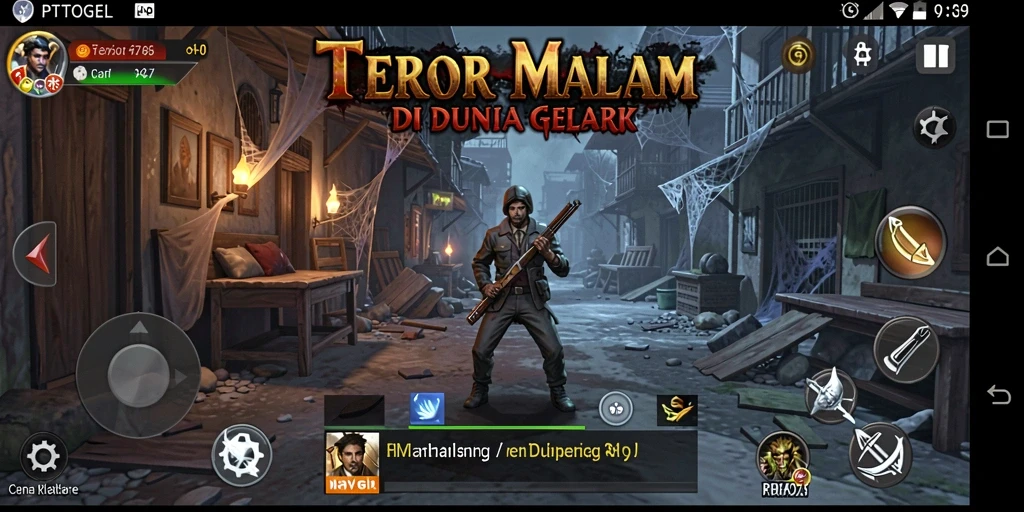 Tangkapan layar menampilkan suasana mencekam dalam gameplay PTTOGEL.