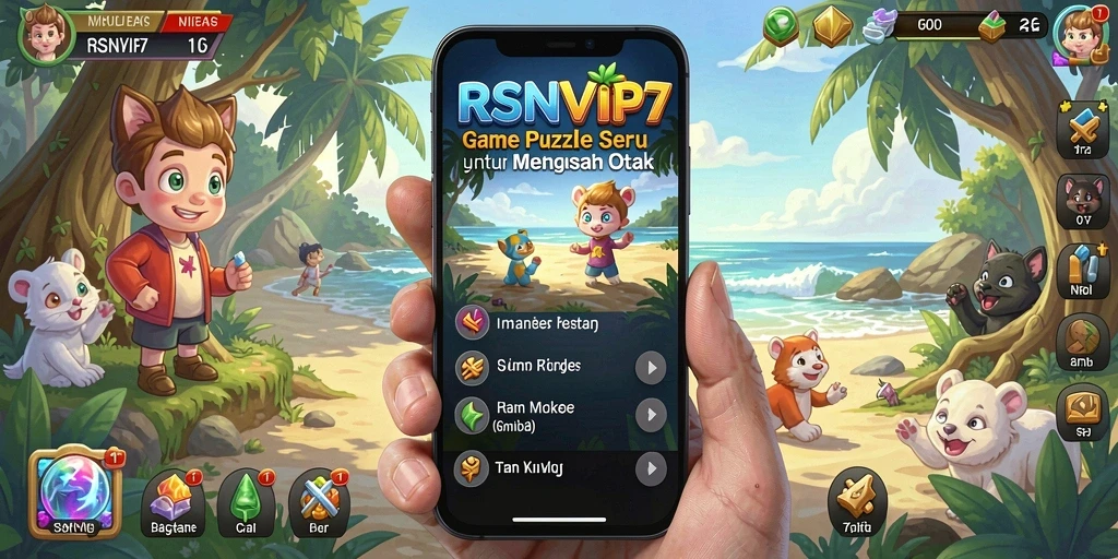 Tampilan gameplay RSNVIP7 dengan berbagai teka-teki menarik.