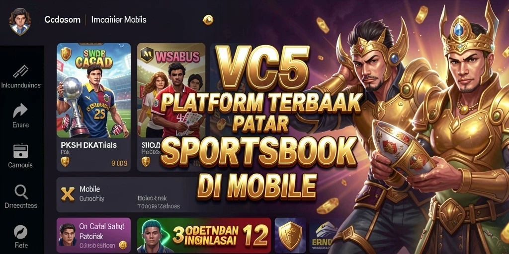 Tampilan screenshot utama VC5 menampilkan antarmuka taruhan yang menarik dan informatif.