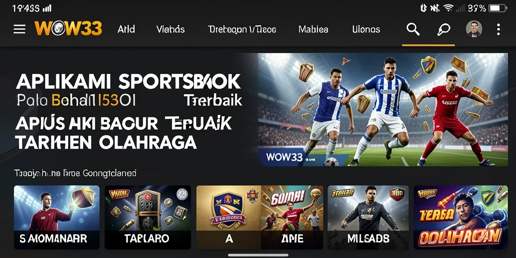 Tampilan screenshot WOW33 menunjukkan pengalaman taruhan olahraga yang menarik.